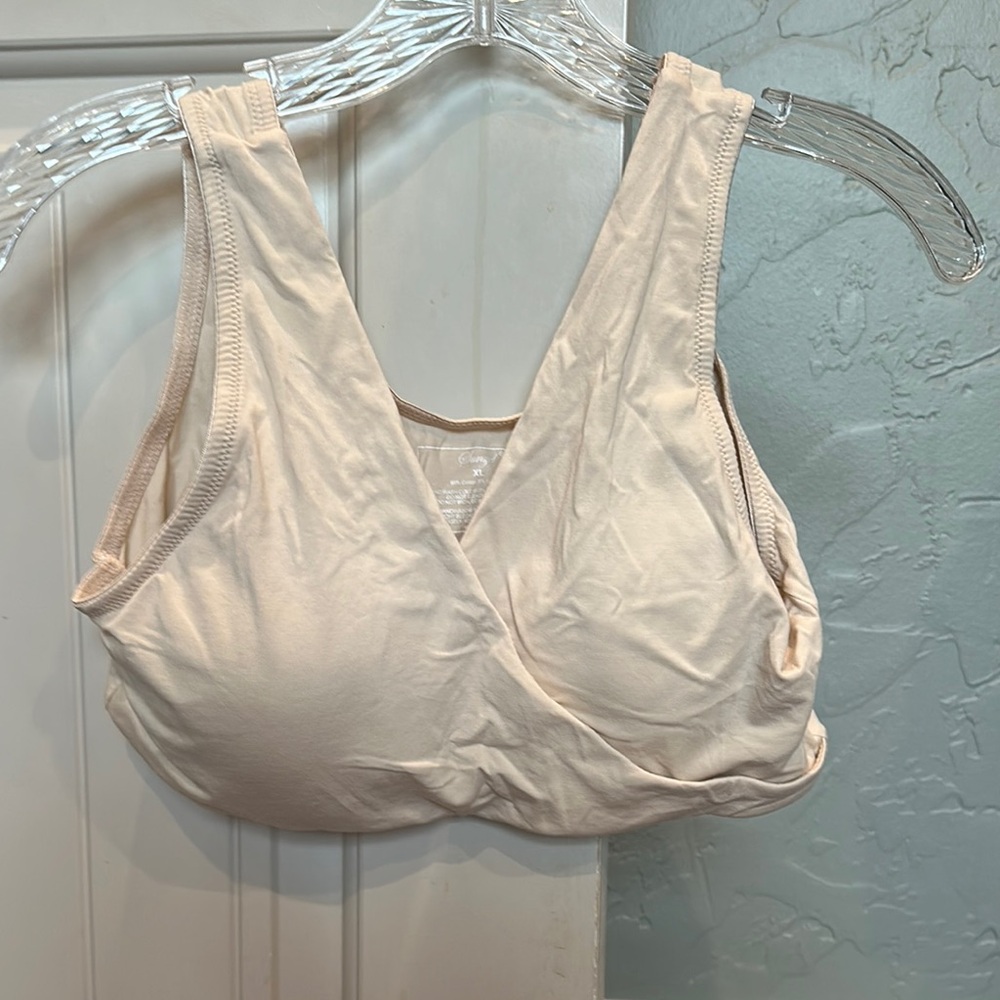 Women's Cream Maternity Sleep Bra